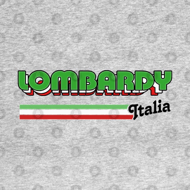Lombardy / Italian Region Typography Design by DankFutura